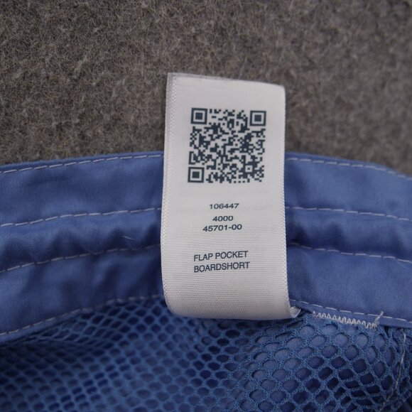 True Religion Shorts Mens 31 Blue Board Swim Surf Trunks Flip Pockets Drawstring - Picture 7 of 14